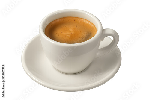 Wallpaper Mural White cup holding fresh espresso on transparent background Torontodigital.ca