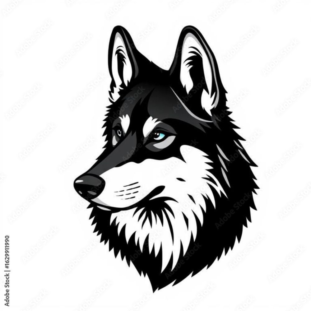 Naklejka premium Czechoslovakian Wolfdog Animal Animation