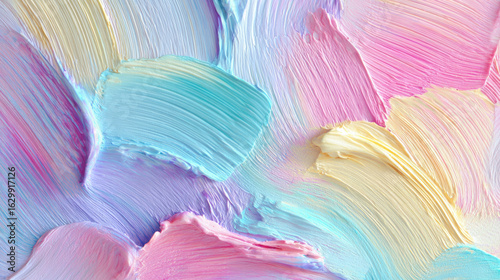 Abstract pastel paint brushstroke texture on light background