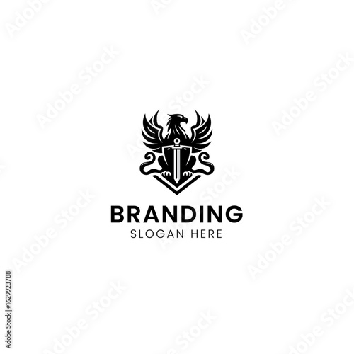 Eagle Shield and sward logo