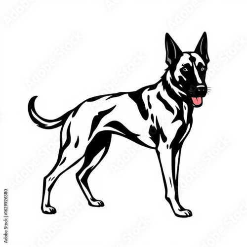 Black Bloodhound Animal Icon