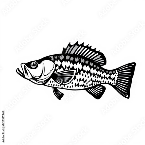 Black Crappie Animal Icon