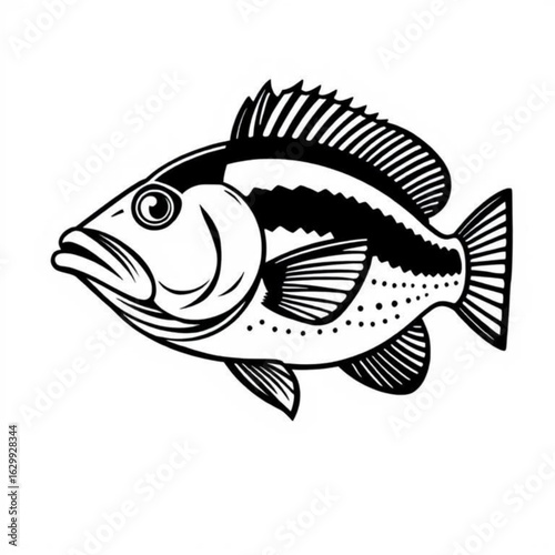 Black Sea Bass Animal Icon