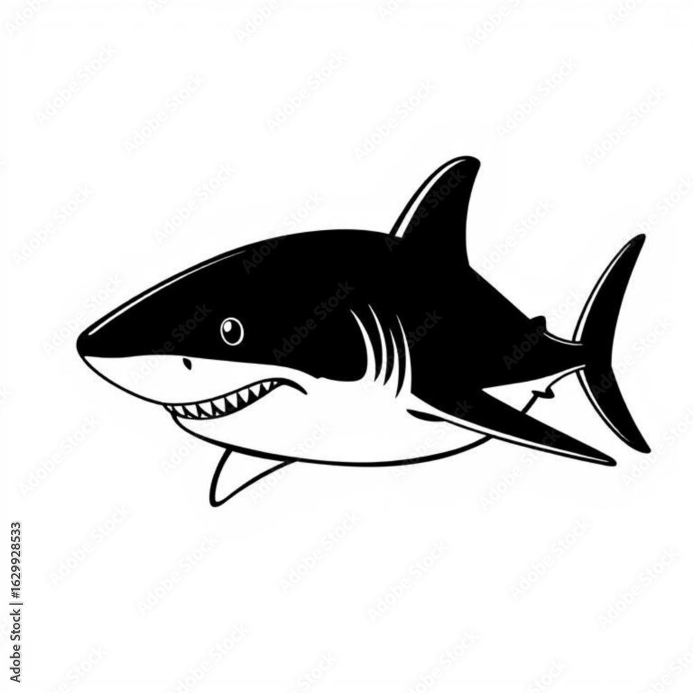 Obraz premium Blacktip Shark Animal Icon