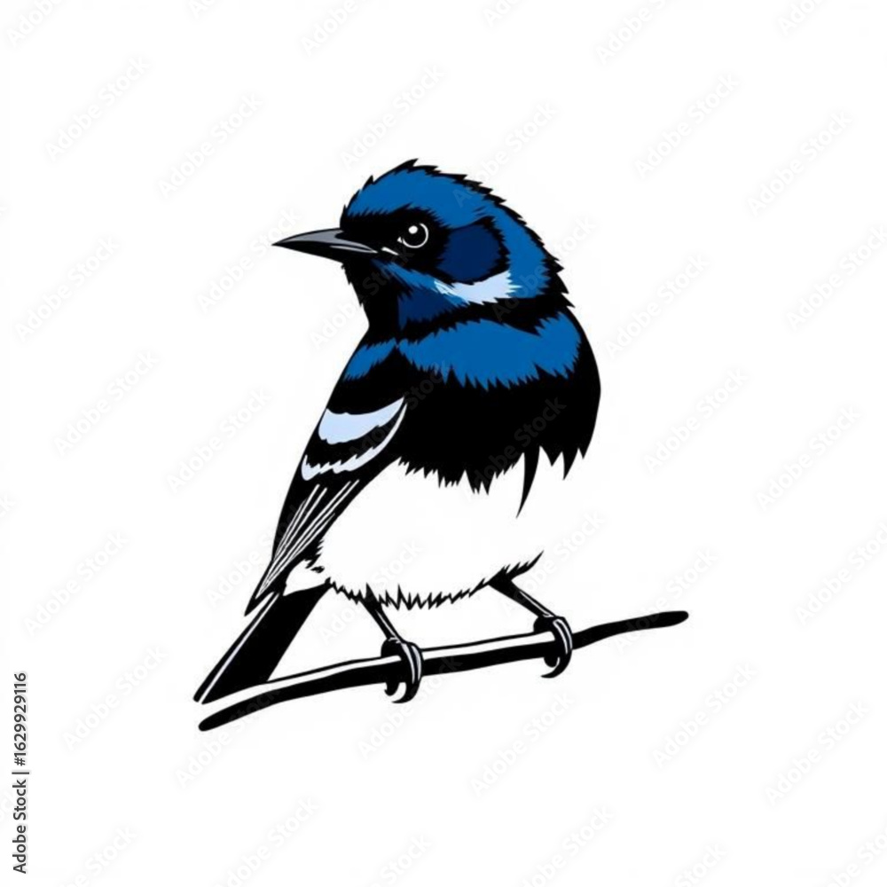 Obraz premium Blue Grosbeak Animal Icon