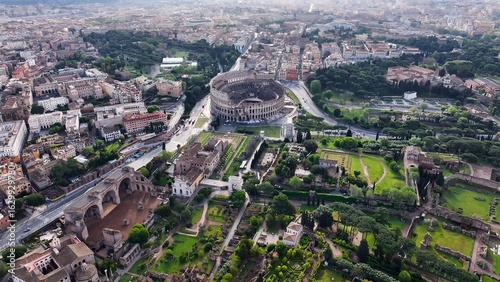 Canvas Print Archaeological Park In Rome Lazio Italy
