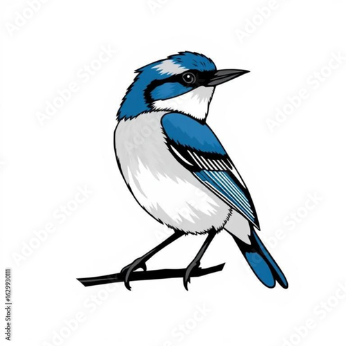 Blue Tanager in Blue Grey Animation