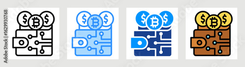 Crypto Wallet Collection Set Multiple Style