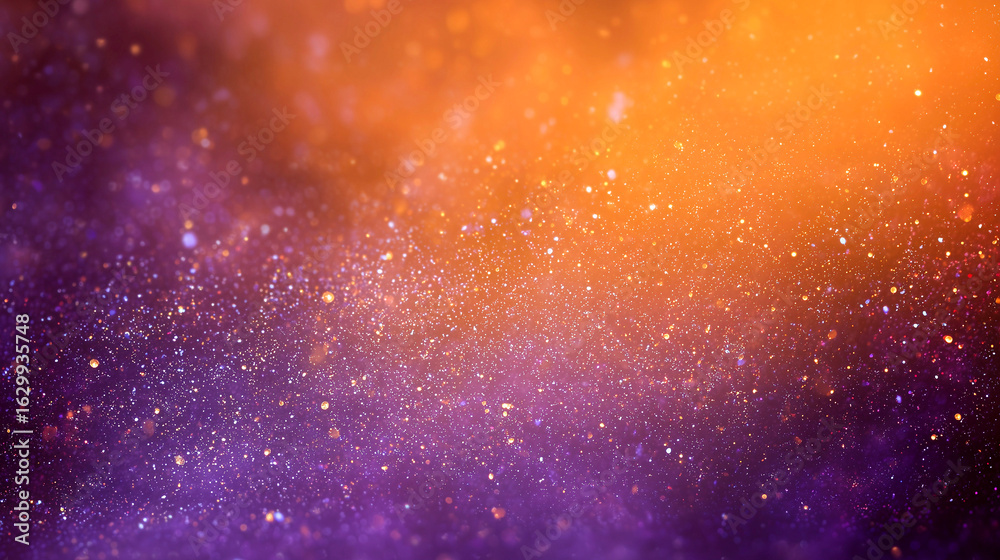 Fototapeta premium 幻想的なオレンジと紫のグラデーション背景