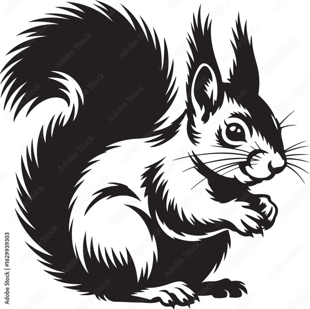 Obraz premium A cute rabbit eating a same leaf and playing a jungle with white background