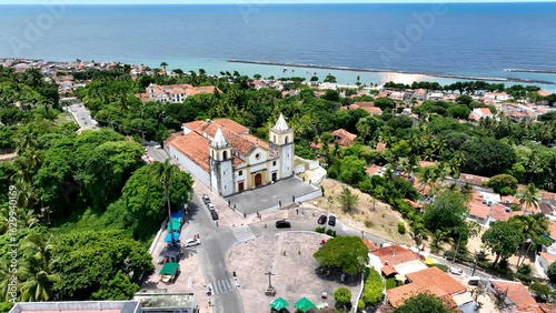 Quadro em tela Medieval Church In Olinda Pernambuco Brazil