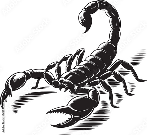 scorpion isolated on white background