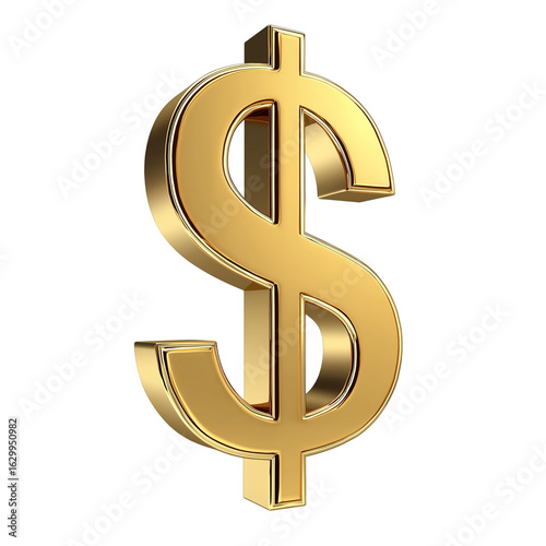 Wallpaper Mural Gold dollar sign symbolizing wealth and currency in a modern financial context Torontodigital.ca