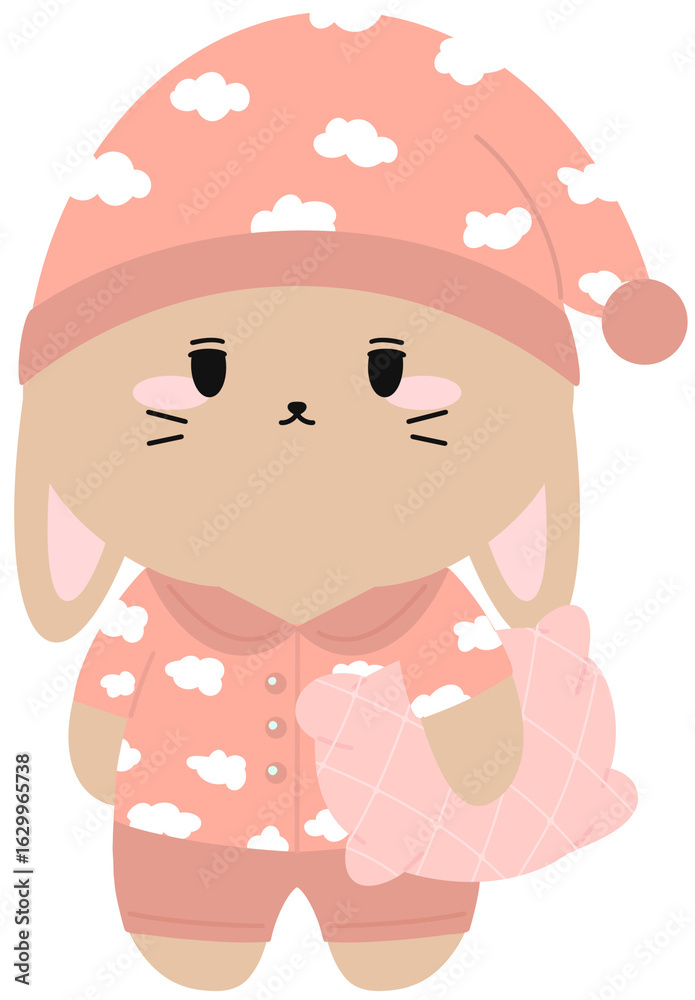 Obraz premium 동물토끼(잠옷졸림) (2)