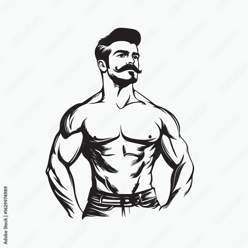 Fototapeta premium sketch of a man