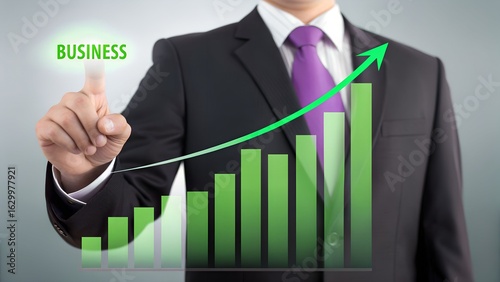Business Growth Success Achieving Financial Goals and Increasing Profits