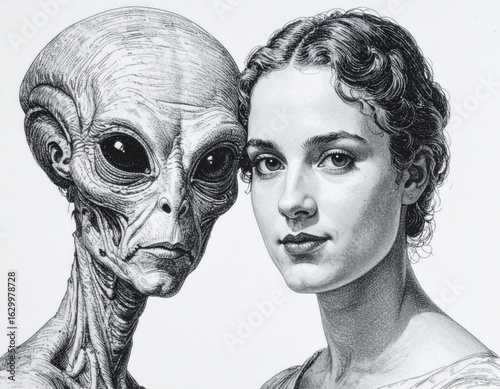 Alien and Human Friendship A Portrait of Two Beings