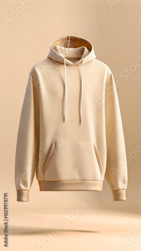 Cozy Waffle Knit Hoodie Sweatshirt Apparel Fashion