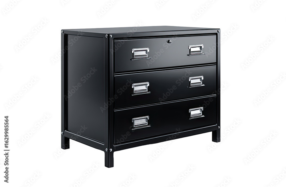 Black metal chest of drawers Black metal chest of drawers