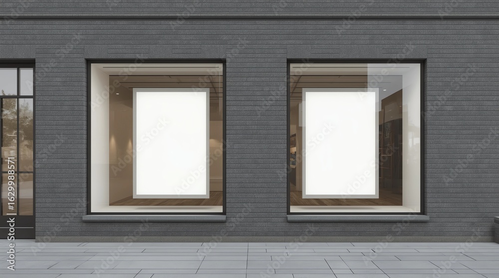 Fototapeta premium Empty store window