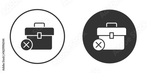Unemployment icon. filled flat sign for mobile concept. Symbol, logo illustration.