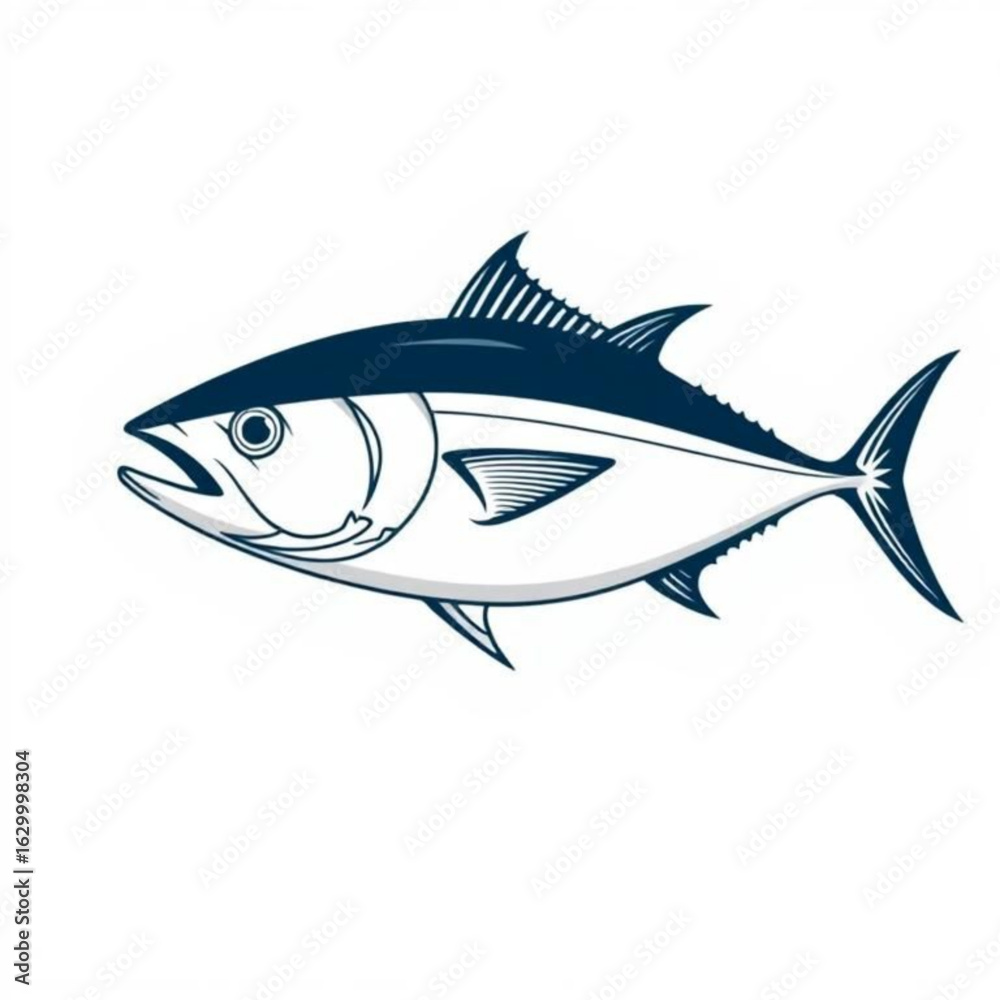 Fototapeta premium Albacore Tuna Animal Icon