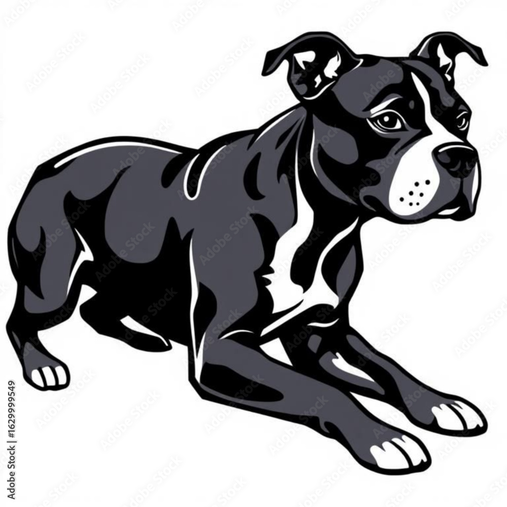 Fototapeta premium American Pit Bull Terrier Icon