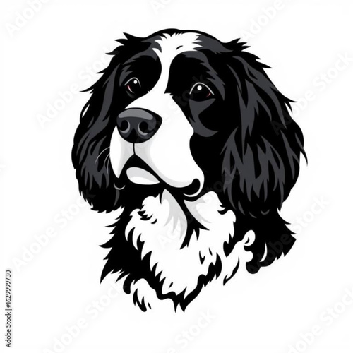 American Water Spaniel Animal Portrait