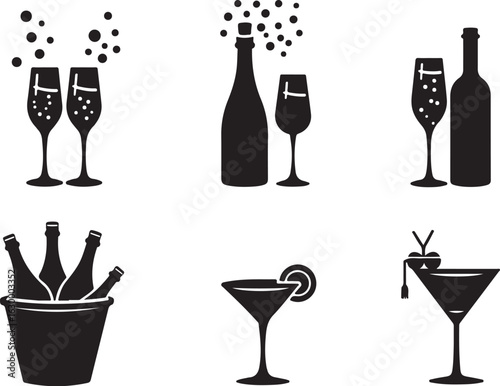 Celebrate with bubbly champagne and cocktails for festive occasions