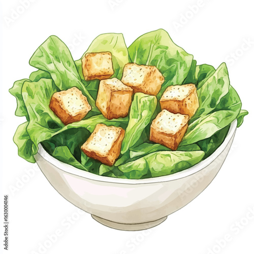 a cute caesar salad crispy romaine parmesan