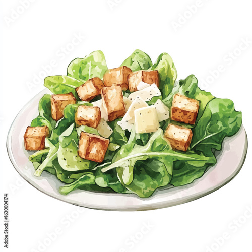a cute caesar salad crispy romaine parmesan