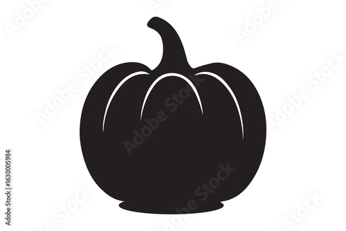 Pumpkin - squash for Halloween or Thanksgiving flat icon for apps and websites