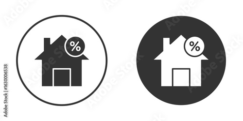Fixed rate mortgage icon