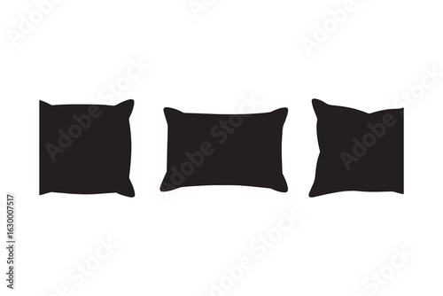 Pillow icon, logo isolated on white background 