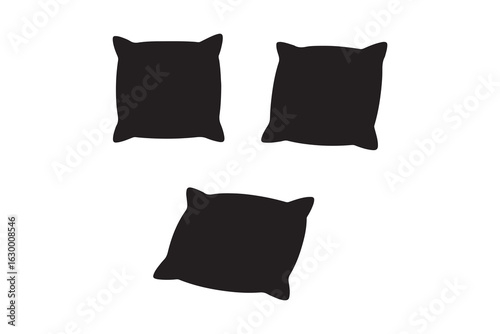 Pillow icon, logo isolated on white background 
