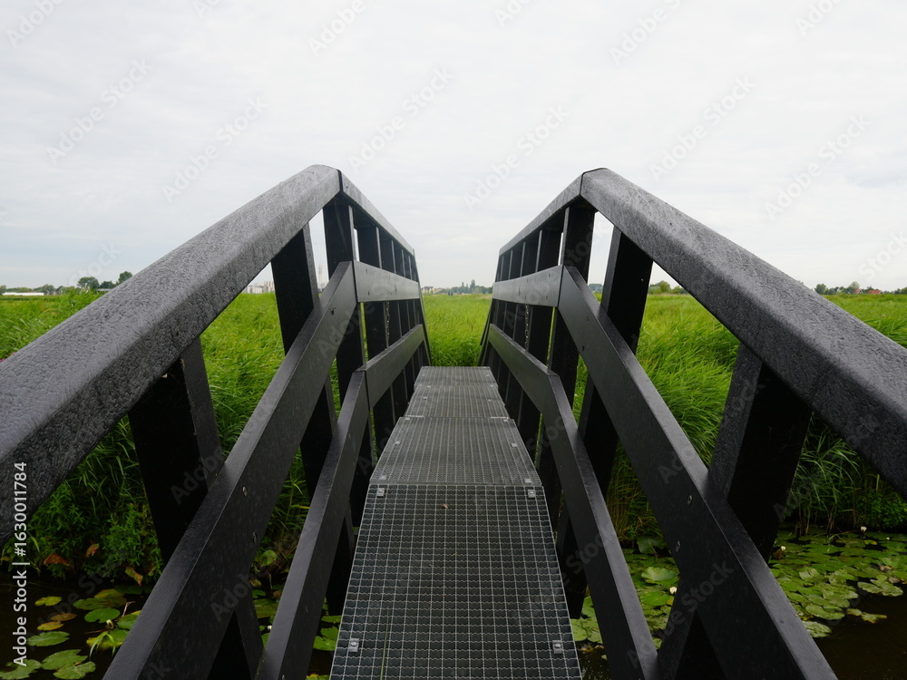 wooden bridge over the river wooden bridge over the river
