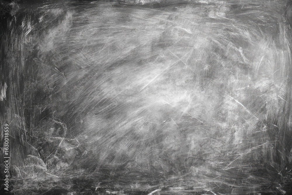 Naklejka premium Gray chalkboard texture, smudged