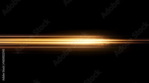 Digital illustration of streaks of light, creating a dynamic, golden, linear effect.