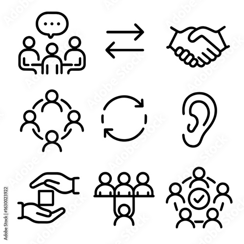 set of icons