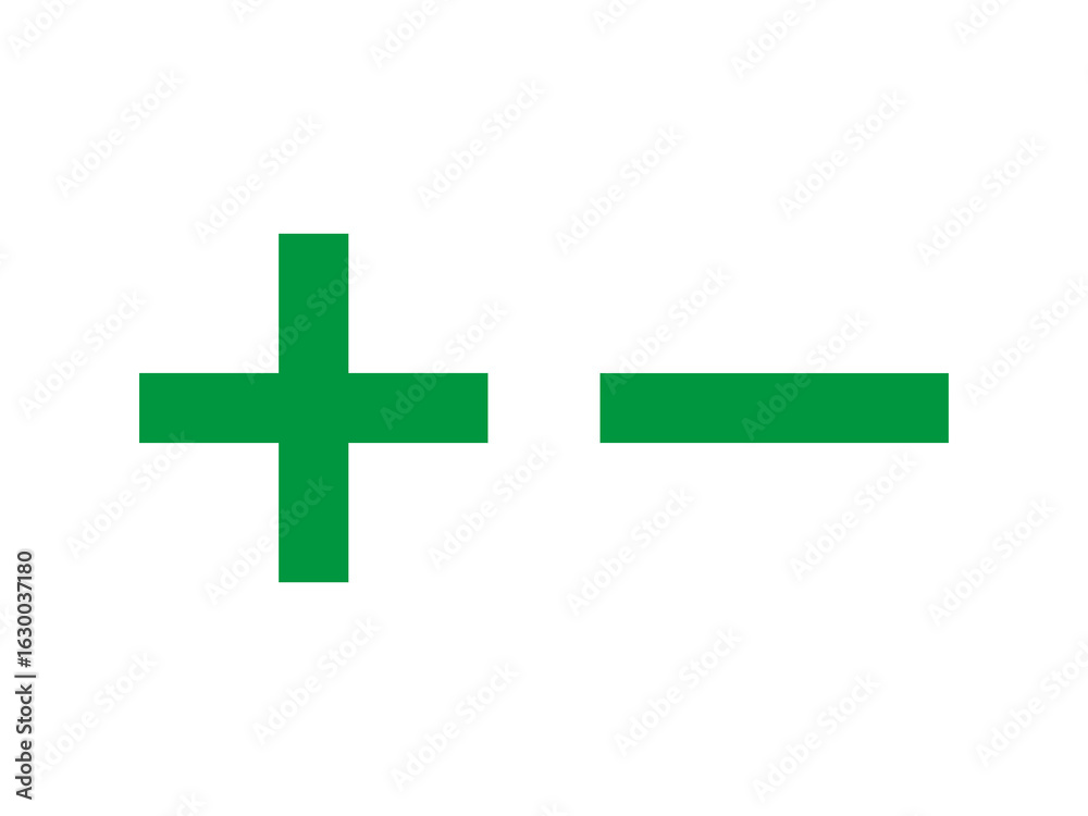 Obraz premium plus minus icon
