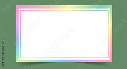 Colorful Blank Frame Design, Graphic Artwork, Modern Style, Digital Environment, Creative Perspective, Design Concept