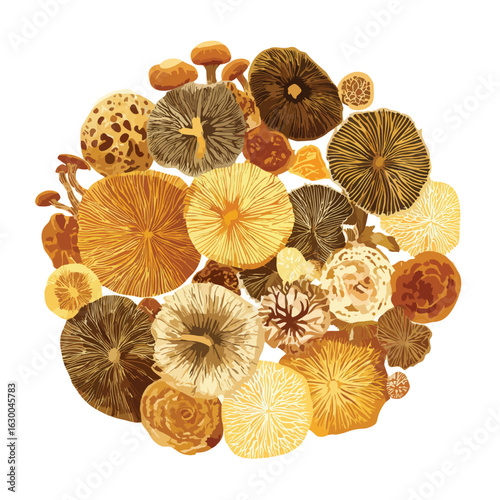 File ID(s): 1630046314 - Original name(s): fungi mycelium network isolated in White Background, fungi mycelium network vector, Flat lay vector illustration