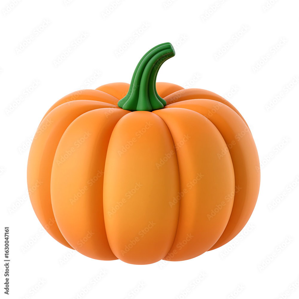 Obraz premium Vibrant orange pumpkin showcasing autumn's charm and warmth
