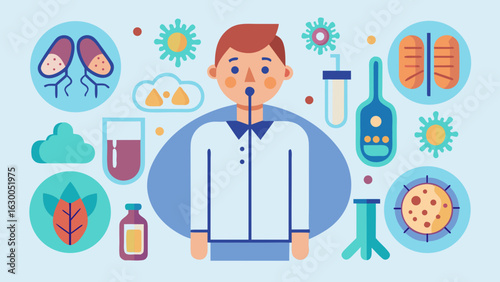 Legionnaires’ Disease Infographic – Symptoms, Causes and Prevention (Vector Illustration)