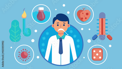Legionnaires’ Disease Infographic – Symptoms, Causes and Prevention (Vector Illustration)