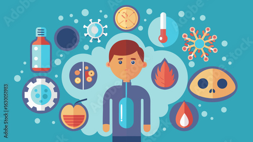 Legionnaires’ Disease Infographic – Symptoms, Causes and Prevention (Vector Illustration)