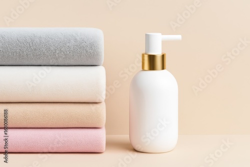 Soft Towels Luxury Lotion Bottle Spa Day Bathroom Essentials