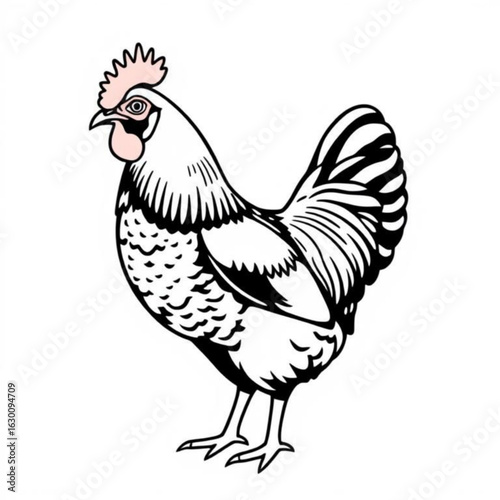 Marans Chicken Animal Icon