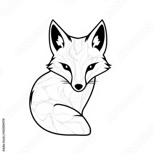 Marble Fox Animal Icon
