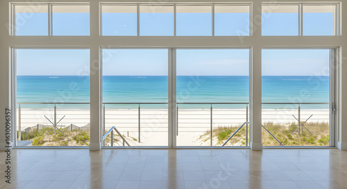 Beach view from window ocean view beach house coastal living beach vacation seaside escape white sand beach